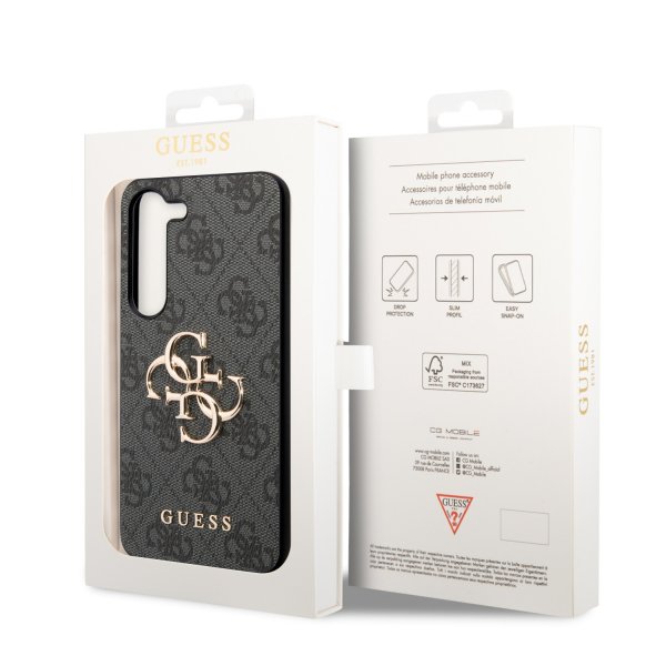 Guess Samsung Galaxy S23 Kuori 4G Logo Harmaa