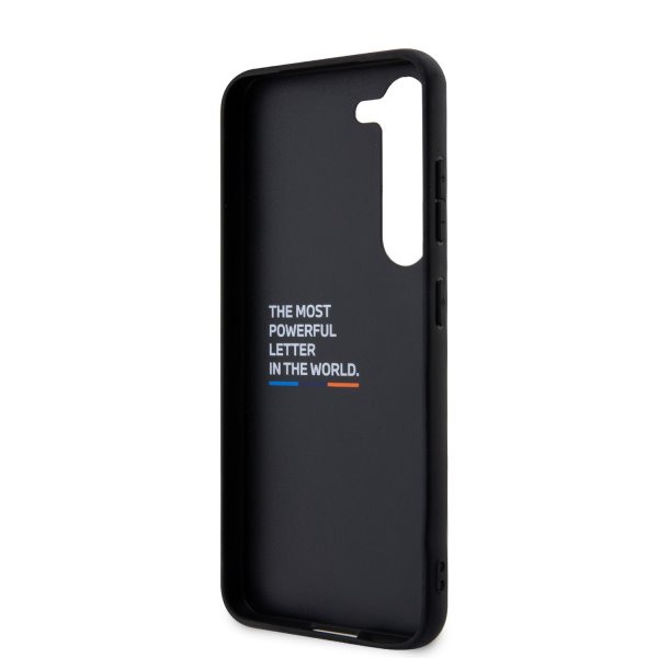 BMW Samsung Galaxy S23 Kuoret Hiilikuitu & Raidoitus Musta