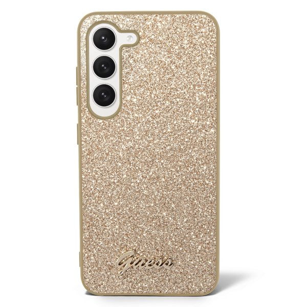 Guess Samsung Galaxy S23 Kuori Fixed Glitter Case Kulta