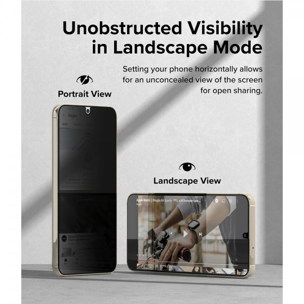Ringke Samsung Galaxy S23 Näytönsuoja Privacy Glass