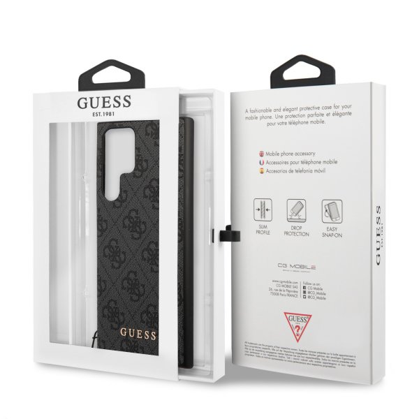 Guess Samsung Galaxy S23 Ultra Kuori 4G Charms Harmaa