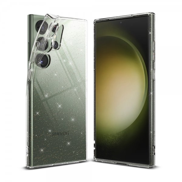 Ringke Samsung Galaxy S23 Ultra Kuori Air Glitter Clear