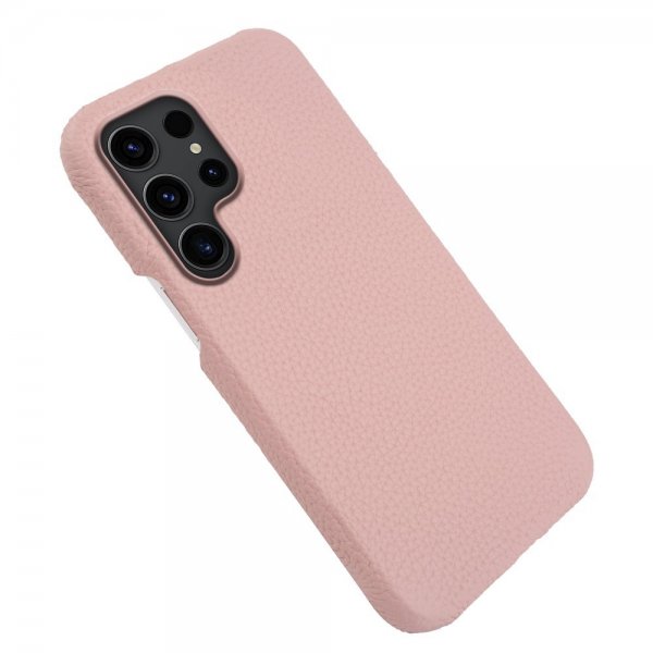 Samsung Galaxy S23 Ultra Kuori Aito Nahka MagSafe Pinkki