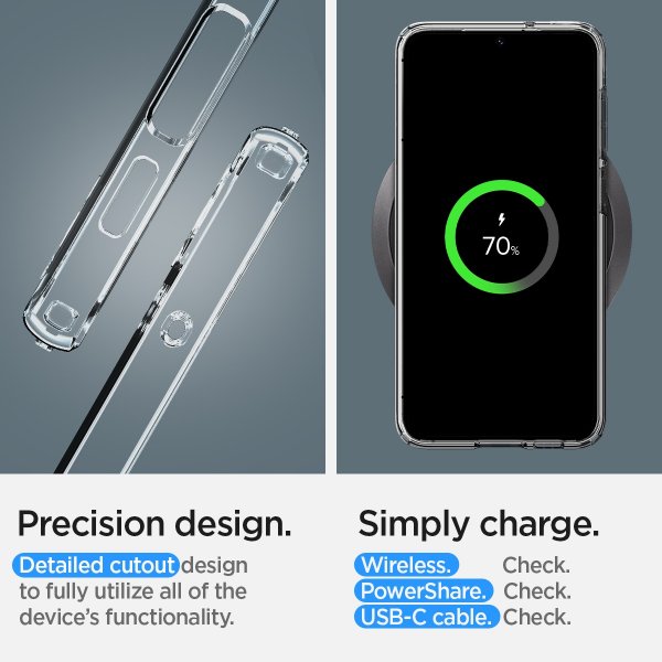 Spigen Samsung Galaxy S23 Plus Kuori Liquid Crystal Crystal Clear
