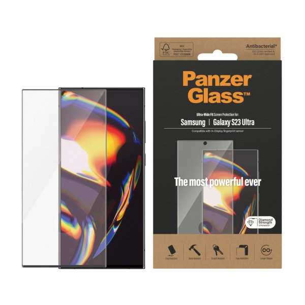 PanzerGlass Samsung Galaxy S23 Ultra näytönsuoja Ultra-Wide Fit