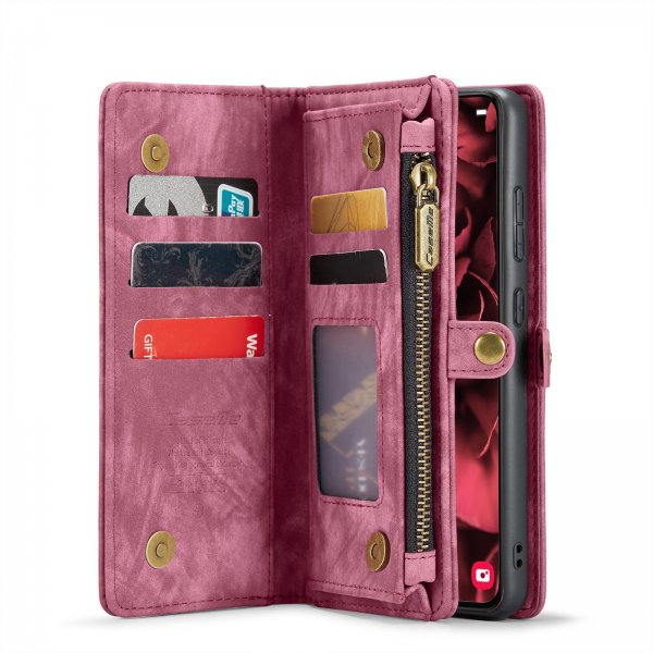 CaseMe Samsung Galaxy S24 FE Kotelo 008 Series Irrotettava Kuori Punainen