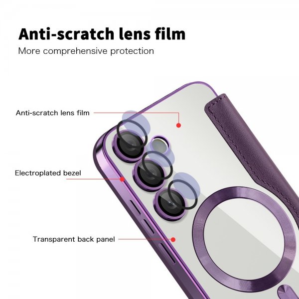 Samsung Galaxy S24 FE MagSafe -kotelo, violetti