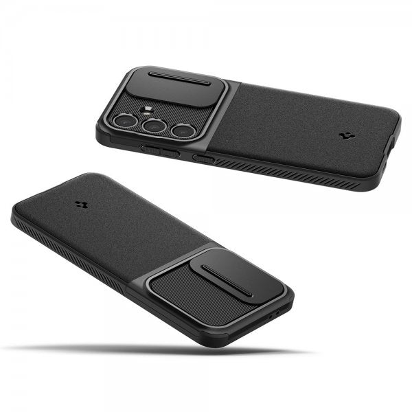 Spigen Samsung Galaxy S24 FE Suojakuori Optik Armor Musta
