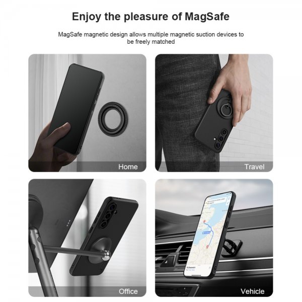 Nillkin Samsung Galaxy S24 FE Kuori Super Frosted Shield Pro MagSafe Vihreä