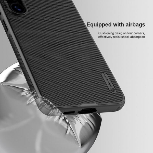 Nillkin Samsung Galaxy S24 FE -suojakuori Super Frosted Shield Pro MagSafe, musta