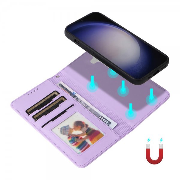 Betopnice Samsung Galaxy S24 -suojakotelo irrotettavalla kuorella 005 Violetti