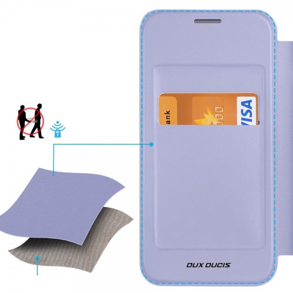 Dux Ducis Samsung Galaxy S24 -kotelo, Skin X Pro Series, jalusta, MagSafe, violetti