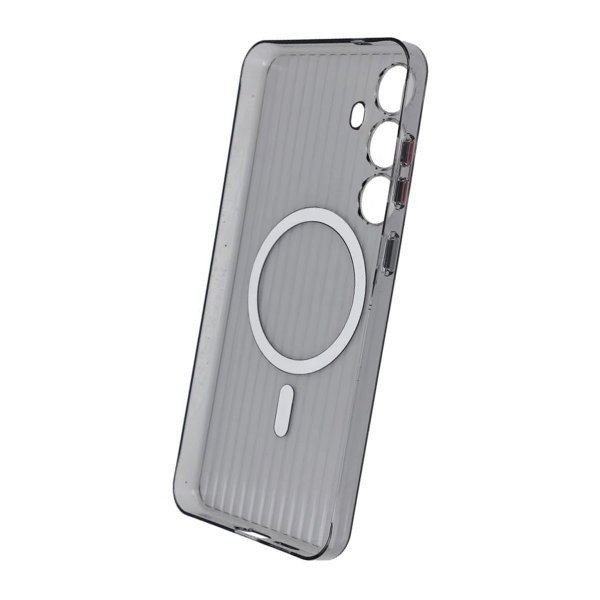 Samsung Galaxy S24 Kuori Aaltopahvi MagSafe Läpinäkyvä Musta