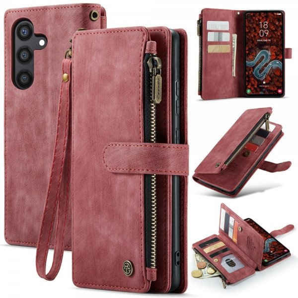CaseMe Samsung Galaxy S24 Plus Suojakotelo C30 -sarja Punainen