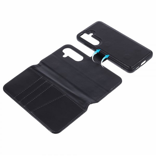 Nordic Covers Samsung Galaxy S24 Plus Suojakuori MagLeather Raven Black