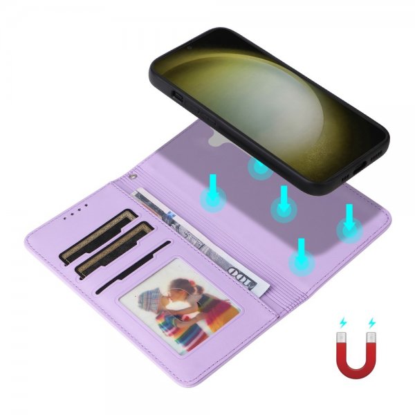 Betopnice Samsung Galaxy S24 Plus -kotelo irrotettavalla kuorella 005 Violetti
