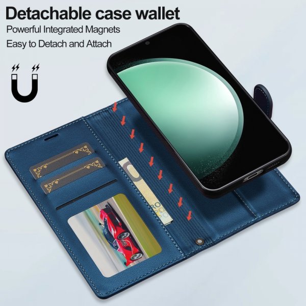 Lc.Imeeke Samsung Galaxy S24 Plus -kotelo irrotettavalla kuorella, L2 Series MagSafe, sininen
