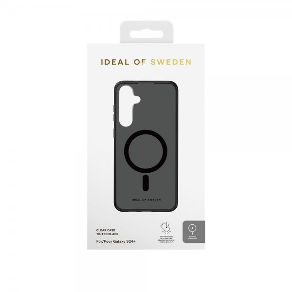 Ideal of Sweden Samsung Galaxy S24 Plus/Galaxy S25 Plus -kuori Clear Case MagSafe Tinted Black