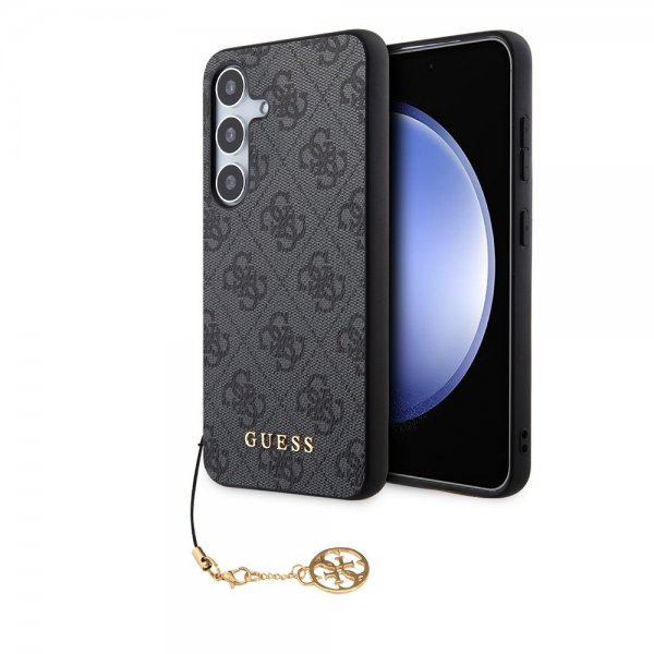 Guess Samsung Galaxy S24 Plus Suojakuori 4G Charm Harmaa