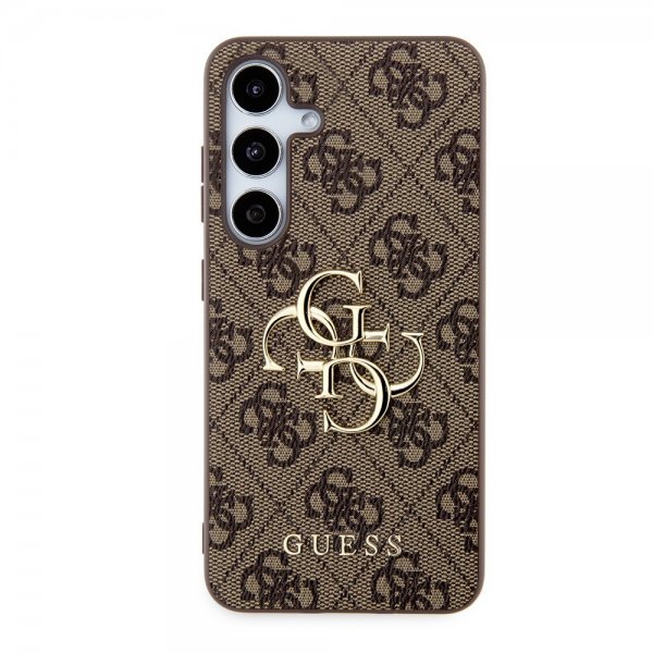 Guess Samsung Galaxy S24 Plus Suojakuori 4G Metal Logo Ruskea