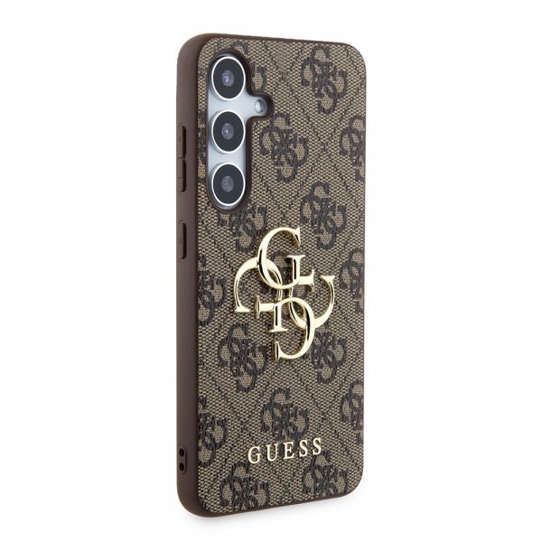 Guess Samsung Galaxy S24 Plus Suojakuori 4G Metal Logo Ruskea