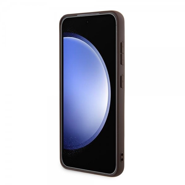 Guess Samsung Galaxy S24 Plus Suojakuori 4G Metal Logo Ruskea