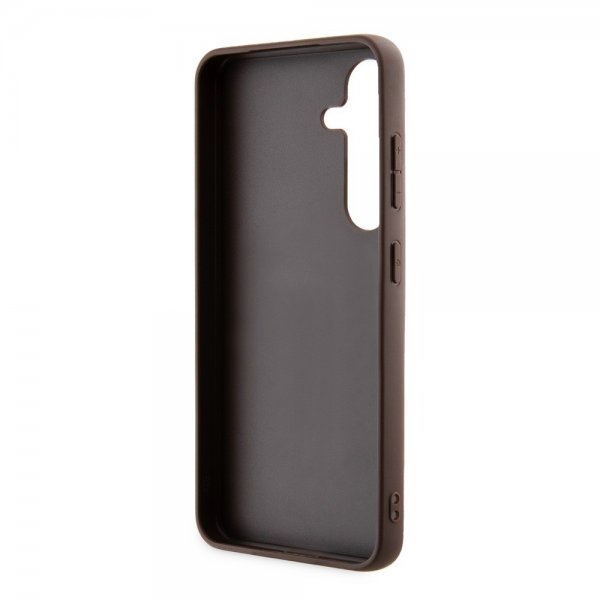Guess Samsung Galaxy S24 Plus Suojakuori 4G Metal Logo Ruskea