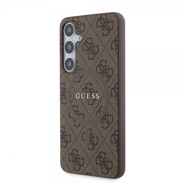 Guess Samsung Galaxy S24 Plus Kuoret 4G Pattern MagSafe Ruskea