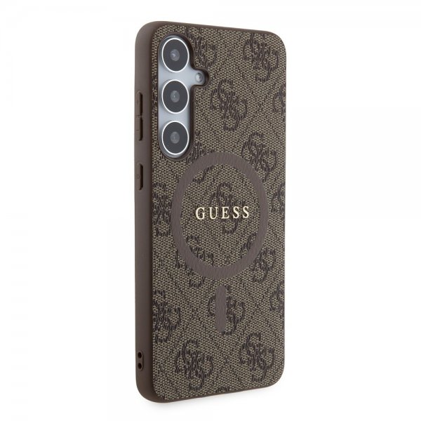 Guess Samsung Galaxy S24 Plus Kuoret 4G Pattern MagSafe Ruskea