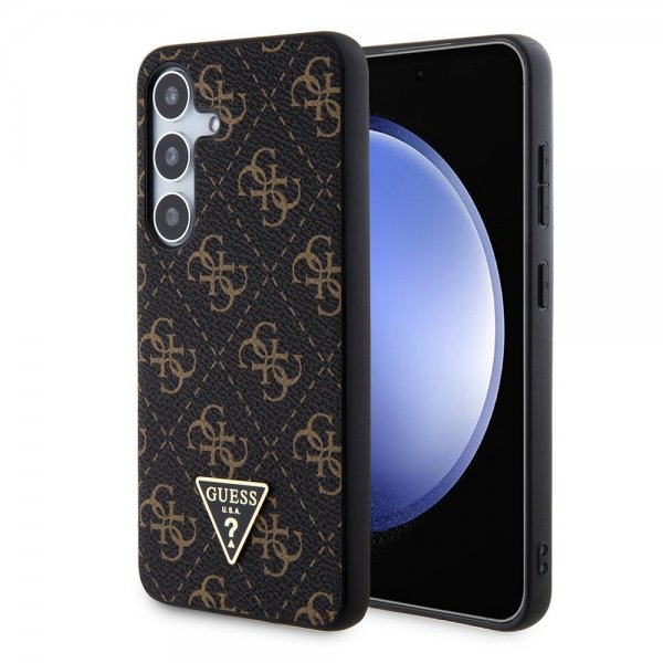 Guess Samsung Galaxy S24 Plus Kuoret 4G Print Grained Musta