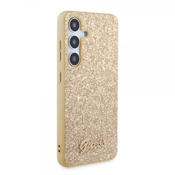Guess Samsung Galaxy S24 Plus Kuori Fixed Glitter Kulta