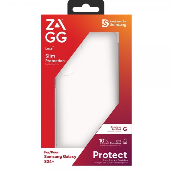 ZAGG Samsung Galaxy S24 Plus Kuori Luxe Läpinäkyvä
