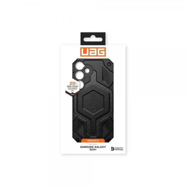 Urban Armor Gear (UAG) Samsung Galaxy S24 Plus -suojakuori Monarch Carbon Fiber Musta