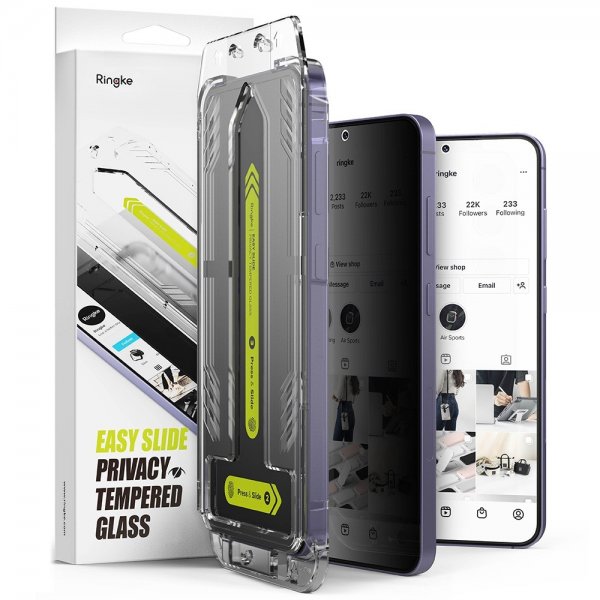 Ringke Samsung Galaxy S24 Plus -näytönsuoja Easy Slide Privacy 2-pack