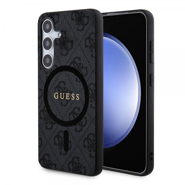 Guess Samsung Galaxy S24 Kuori 4G Pattern MagSafe Musta