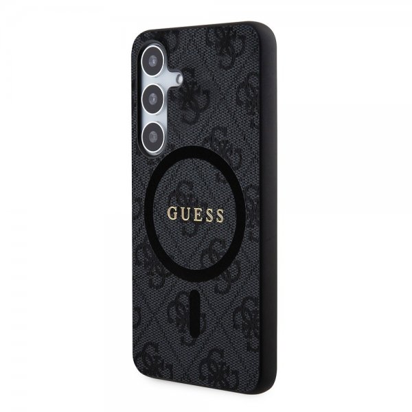 Guess Samsung Galaxy S24 Kuori 4G Pattern MagSafe Musta