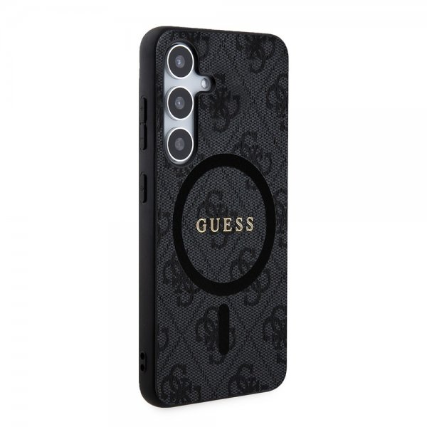 Guess Samsung Galaxy S24 Kuori 4G Pattern MagSafe Musta