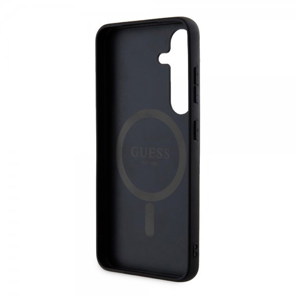Guess Samsung Galaxy S24 Kuori 4G Pattern MagSafe Musta