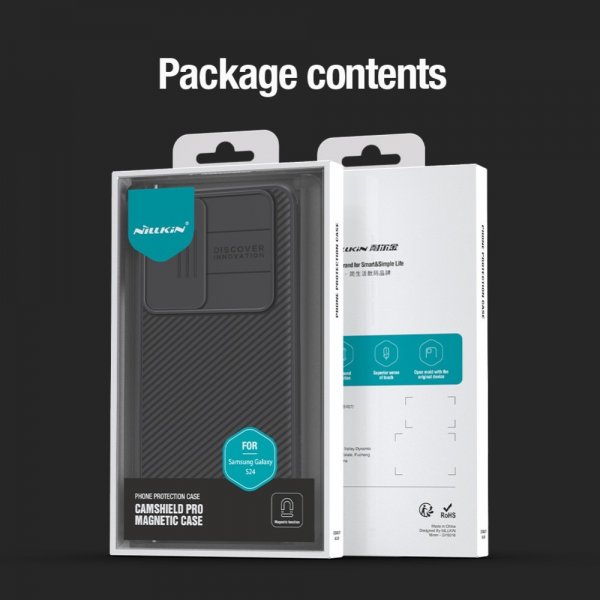 Nillkin Samsung Galaxy S24 Kuori CamShield Pro MagSafe Musta