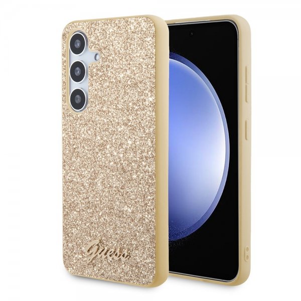 Guess Samsung Galaxy S24 Kuori Fixed Glitter Kulta