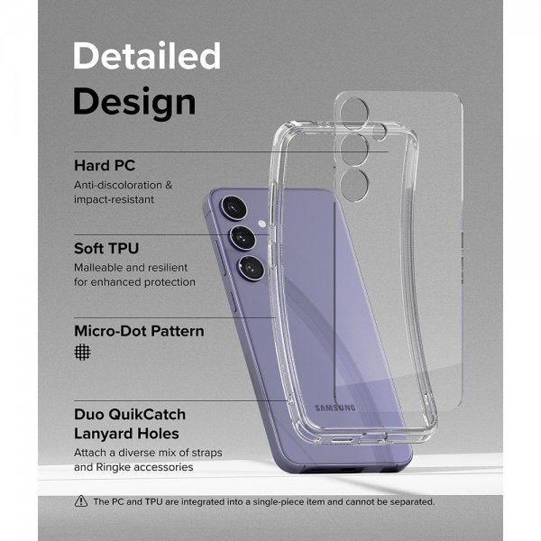 Ringke Samsung Galaxy S24 Suojakuori Fusion Clear