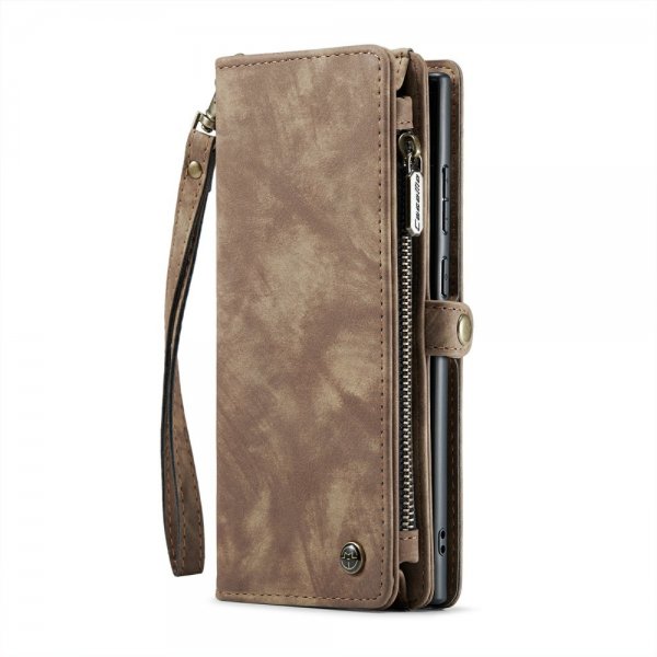 CaseMe Samsung Galaxy S24 Ultra Kotelo 008 Series Irrotettava Kuori Ruskea