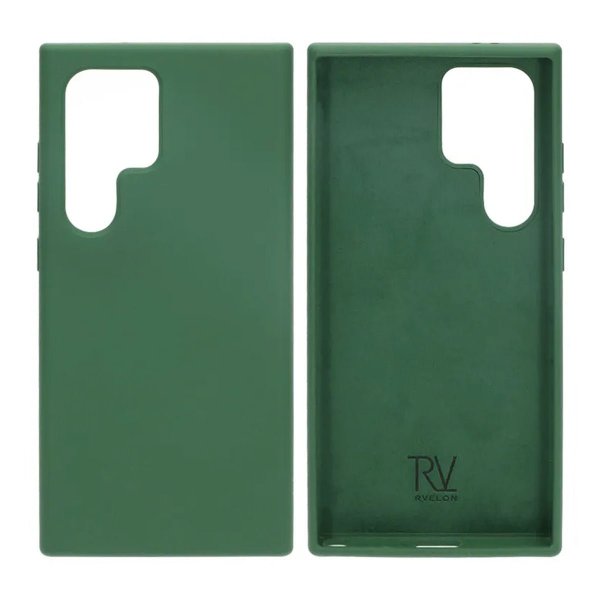 Rvelon Samsung Galaxy S24 Ultra Silikonikuori Vihreä