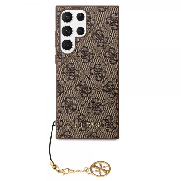 Guess Samsung Galaxy S24 Ultra Kuoret 4G Charm Ruskea