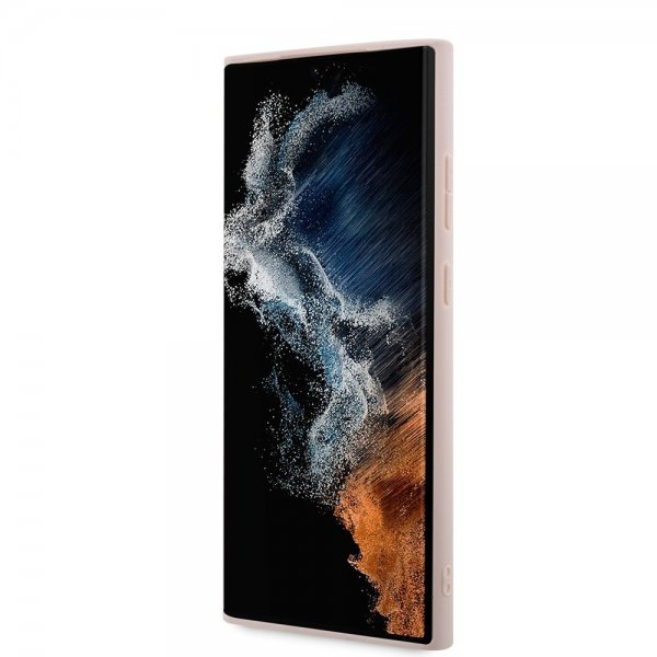 Guess Samsung Galaxy S24 Ultra -kuori 4G-kuviointi MagSafe vaaleanpunainen