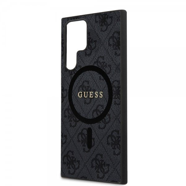Guess Samsung Galaxy S24 Ultra Kuori 4G Pattern MagSafe Musta