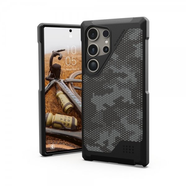Urban Armor Gear (UAG) Samsung Galaxy S24 Ultra Kuori Metropolis LT MagSafe Micro Hex Camo Graphite