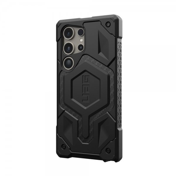 Urban Armor Gear (UAG) Samsung Galaxy S24 Ultra -suojakuori Monarch Pro MagSafe, hiilikuitu, musta
