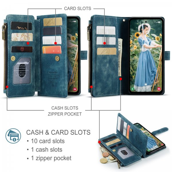 CaseMe Samsung Galaxy S25 FE Kotelo C30 Series Sininen