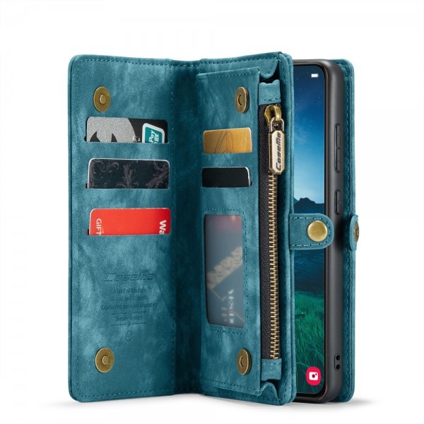 CaseMe Samsung Galaxy S25 -suojakotelo 008 Series, irrotettava kuori, sininen